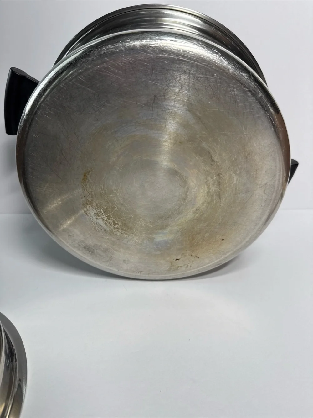 Amway Queen 6 Qt Stock Pot Dome Lid Stainless Steel 18/8 Multi Ply USA Made VTG